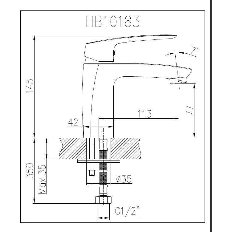 Смеситель для раковины Haiba HB10183