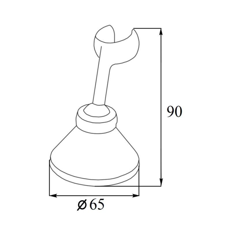 Держатель душевой лейки латунный Ledeme L32