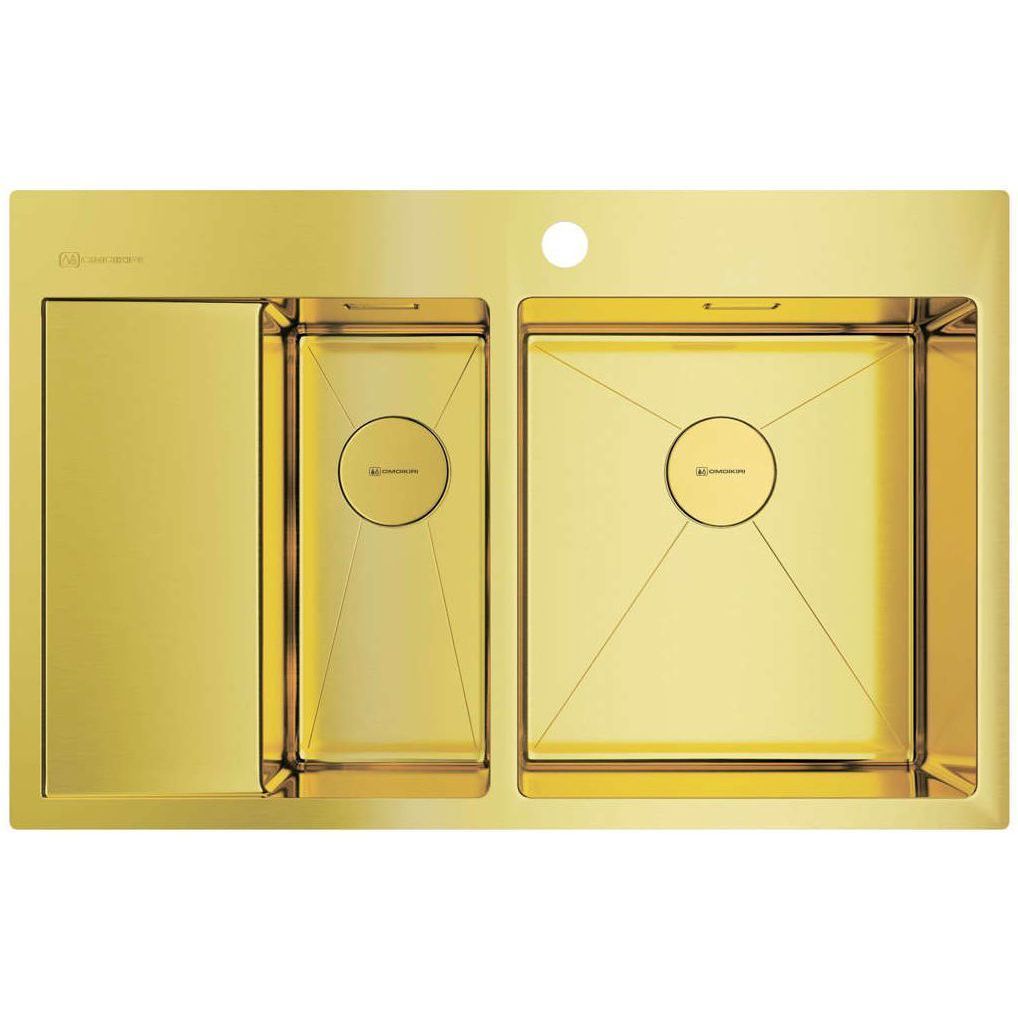 Мойка Omoikiri Akisame 78-2-LG-R, 4973088