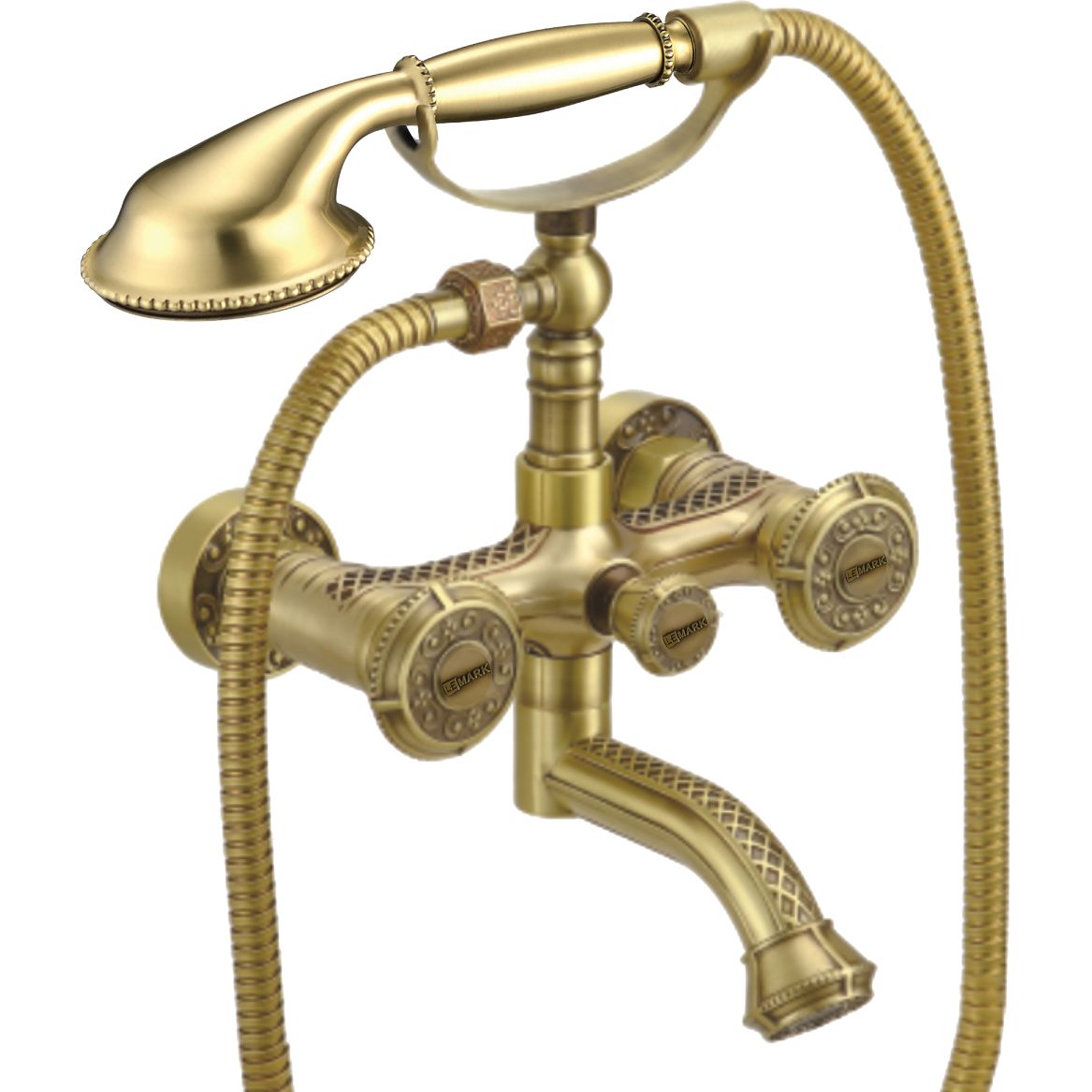 Смеситель для ванны с коротким поворотнымизливом Lemark Jasmin, LM6614B