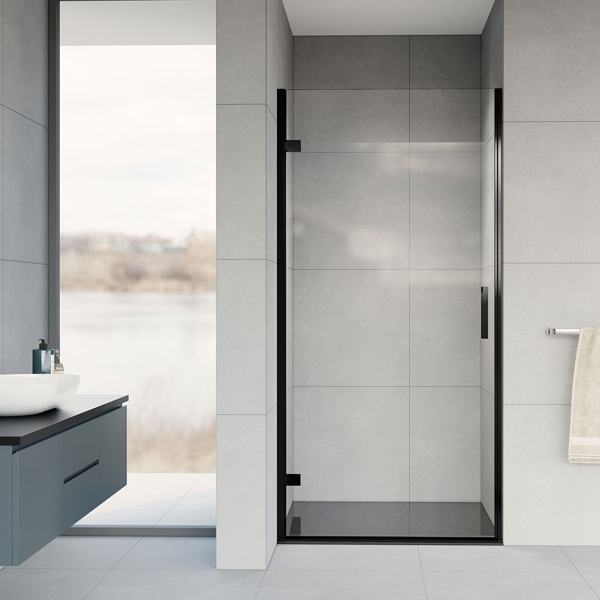 Душевая дверь Vincea Flex 90, VDP-1F900CLB