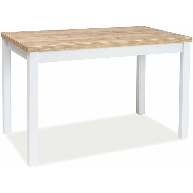 Стол обеденный Signal Adam 100 дуб золотой/белый мат, ADAMDZCB100