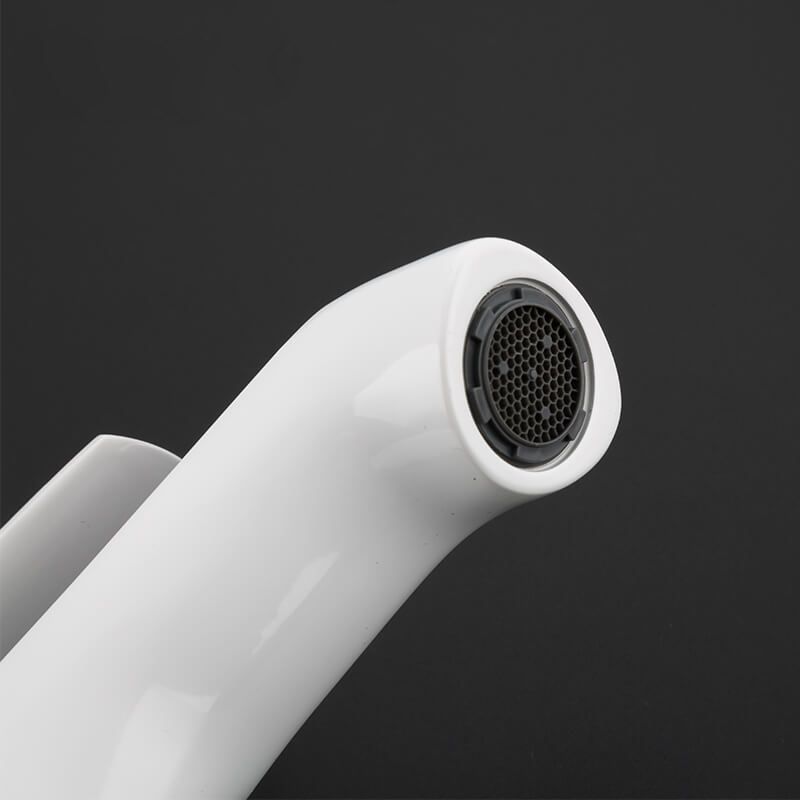 Смеситель для раковины белый/хром Frap F1031