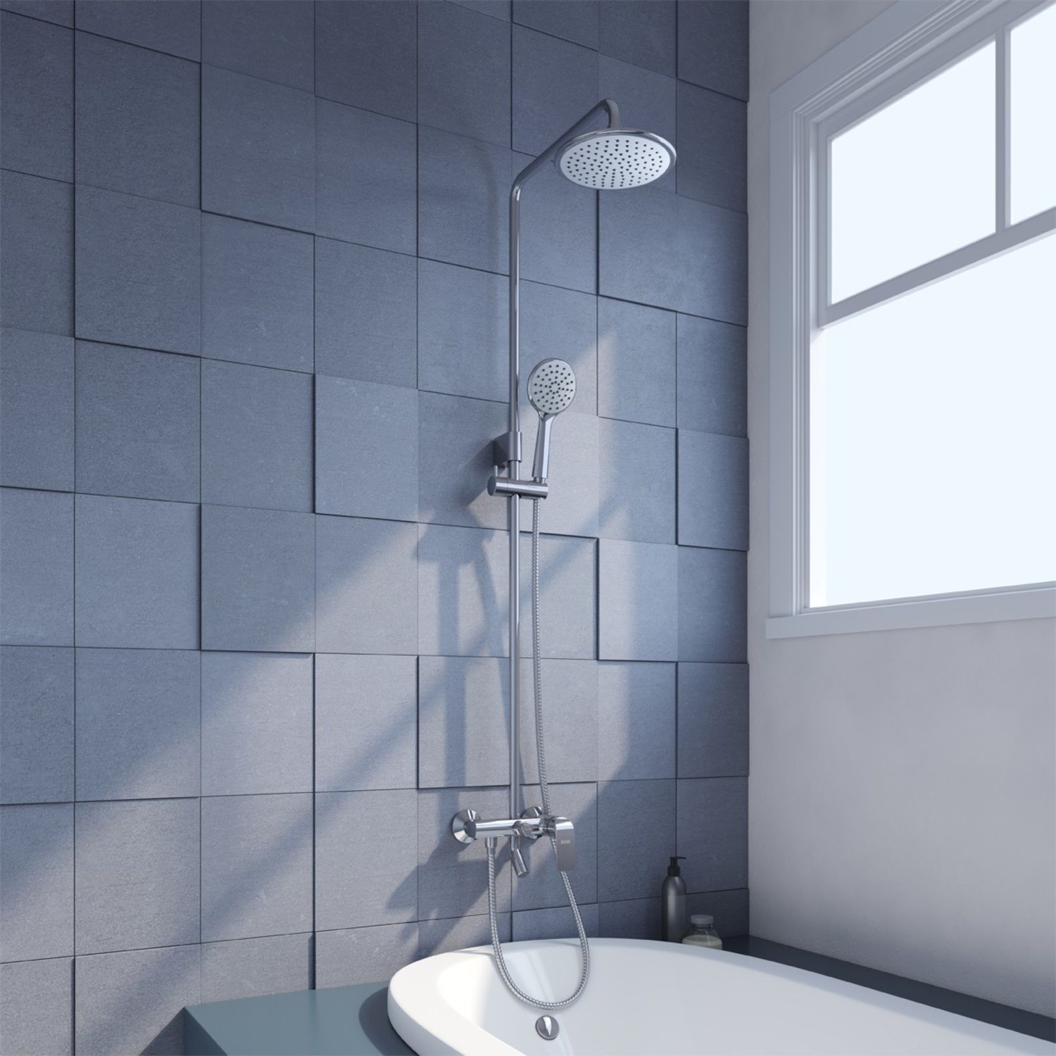 Смеситель с верхним душем, Iddis Chip, CHISB1Fi06