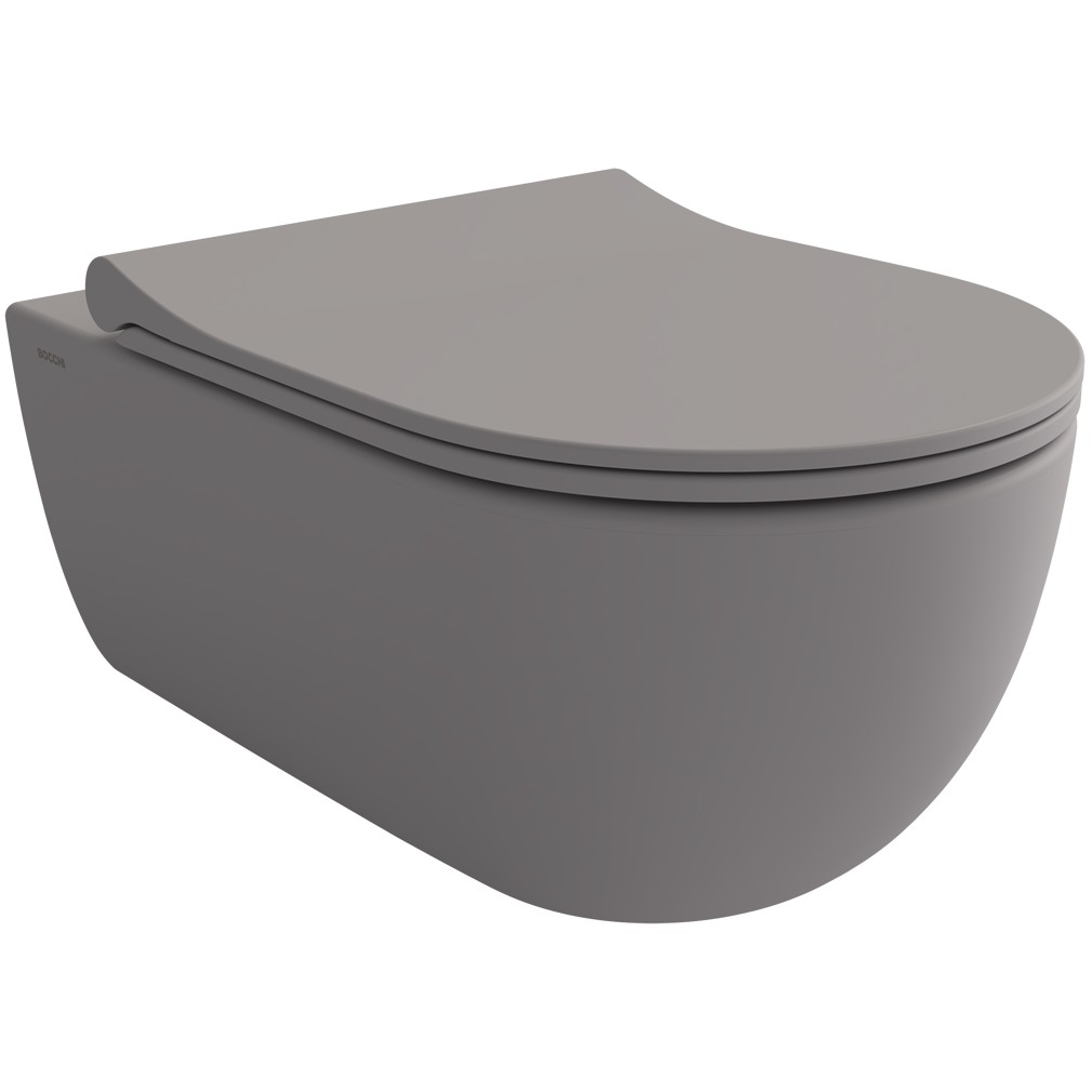Унитаз подвесной Bocchi V-Tondo Rimless серый матовый, 1416-006-0129