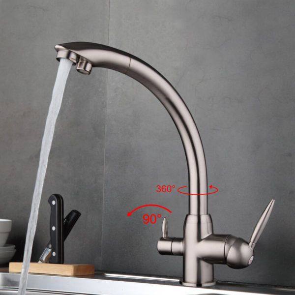 Смеситель для кухни на две воды Frap F4399-5