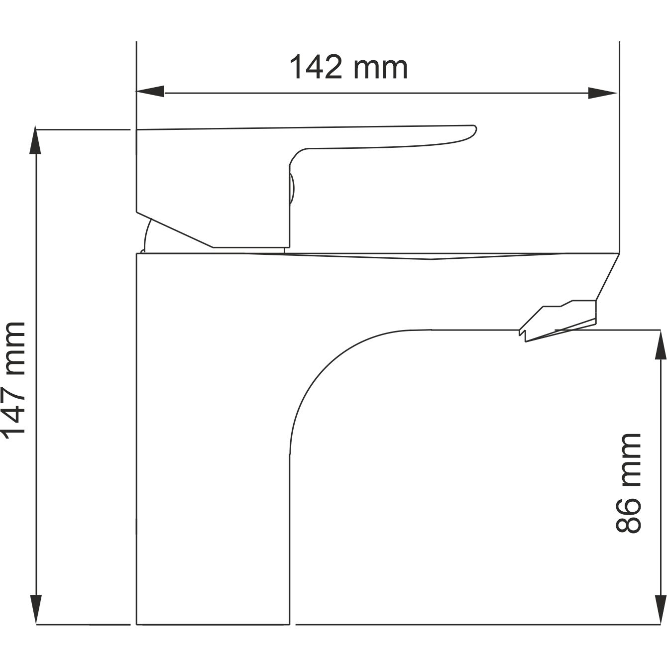 Смеситель для умывальника WasserKRAFT Leine, 3503