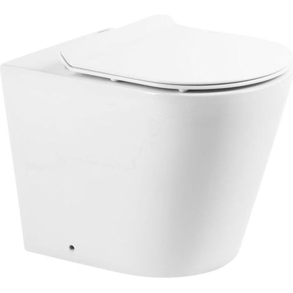 Унитаз приставной безободковый Belbagno Flay-R, BB1003CBR