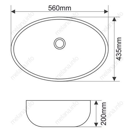 Раковина Melana MLN-540, 540-805