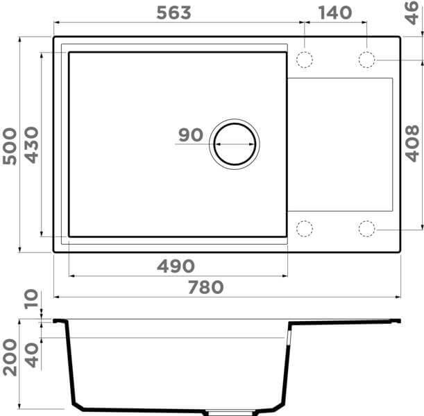 Кухонная мойка Omoikiri Sakaime 78-LB-SA (бежевый), 4993902