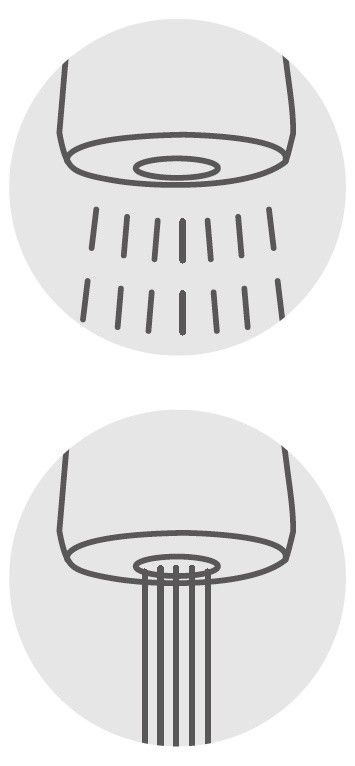 Лейка для кухонного смесителя с кнопкой 2 режима Ledeme L26-1