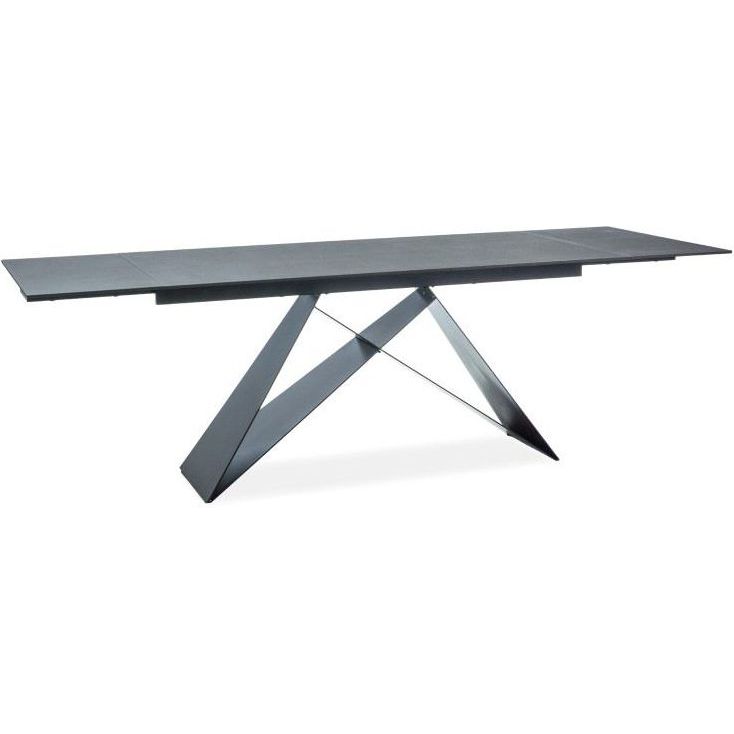 Стол обеденный Signal Westin 160 раскладной черный матовый, WESTINCC160