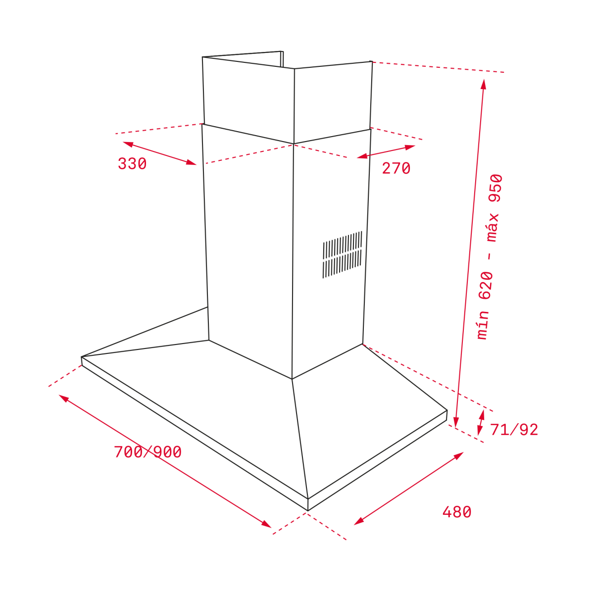 Кухонная вытяжка Teka DSS 985 SS, 40437010