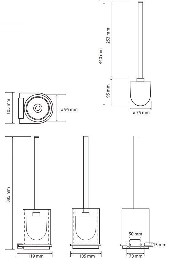 Ершик подвесной Bemeta Galla, 108113010