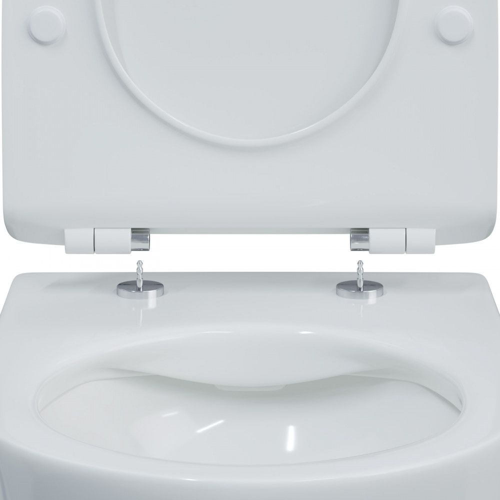 Унитаз подвесной Berges Puma XL Rimless с тонким сиденьем, 082126