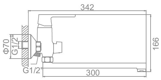 Смеситель для ванны с цветной накладкой Ledeme L2253W