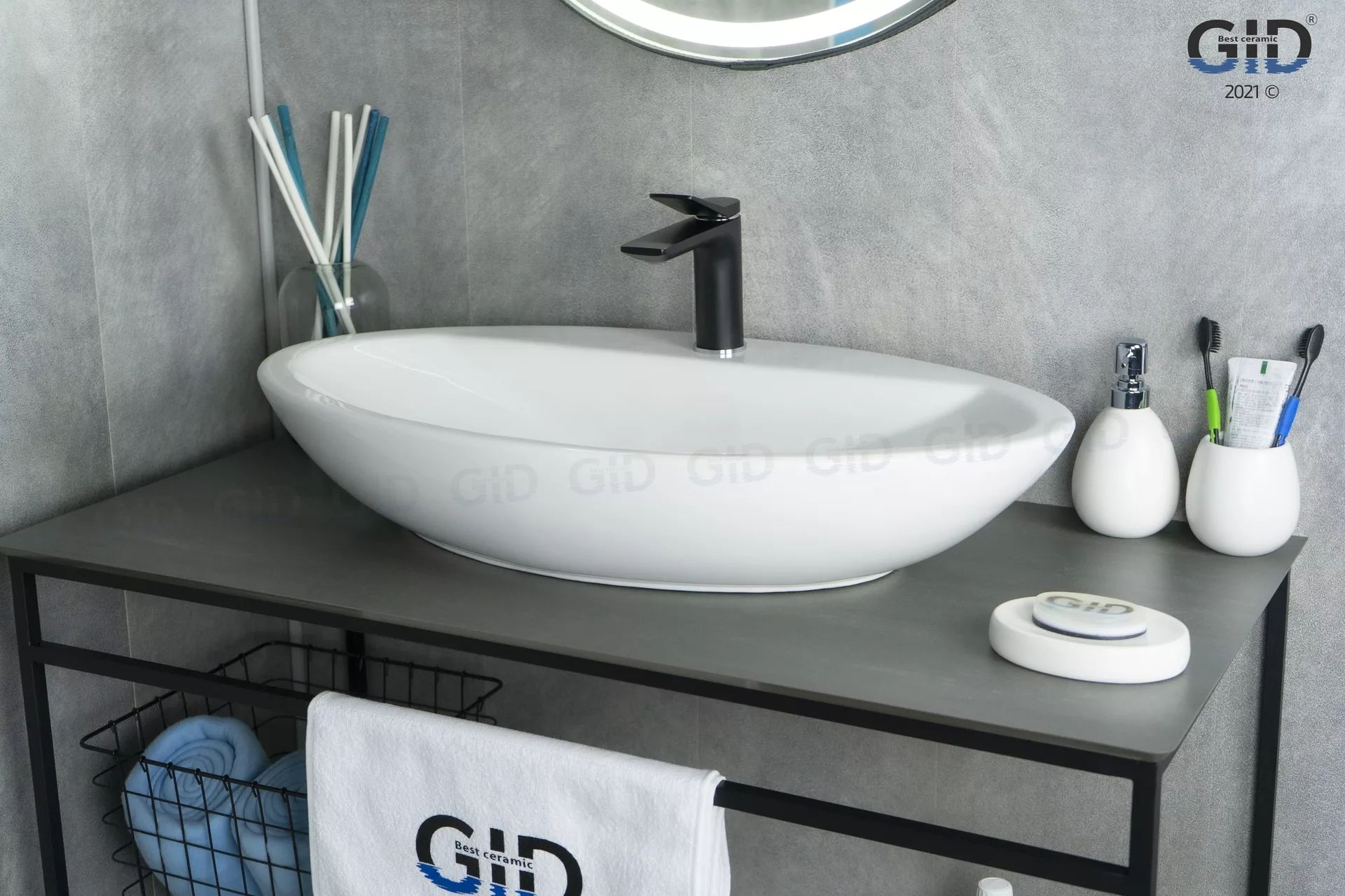 Умывальник Gid N9435 73x41.5, 51149