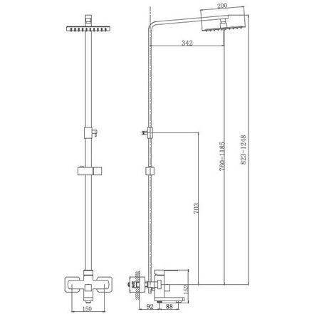 Душевая система Haiba HB24803