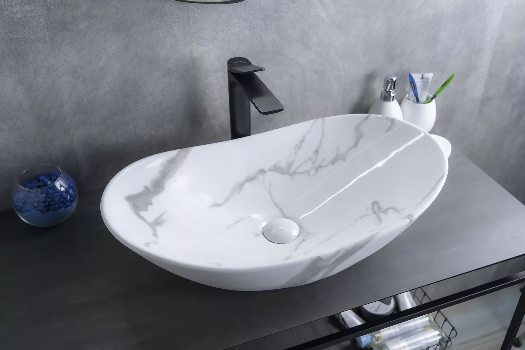 Умывальник Gid MNC811C 61x37, 54478