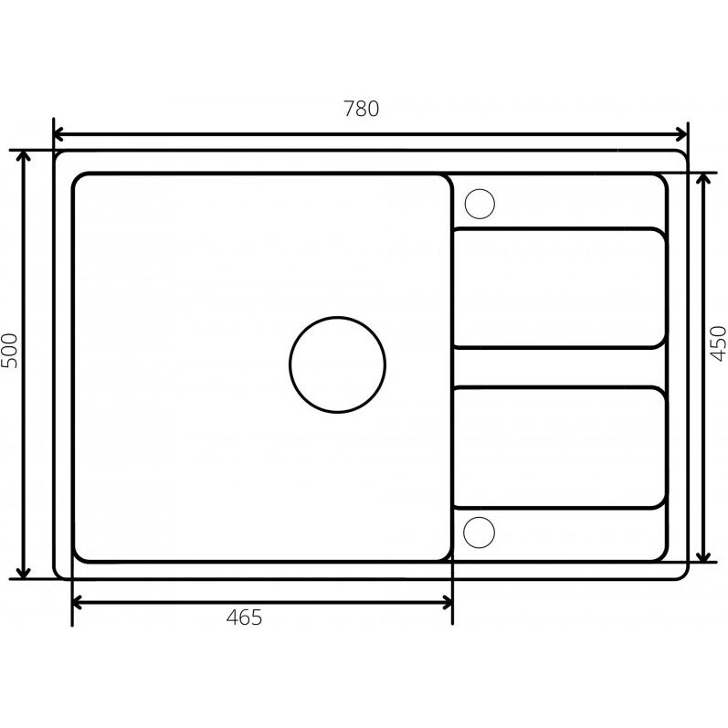 Мойка ZorG Apollo 78 серый жемчуг