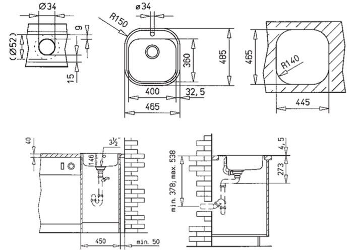 Кухонная мойка Teka Stylo 1C MTX, 10107045