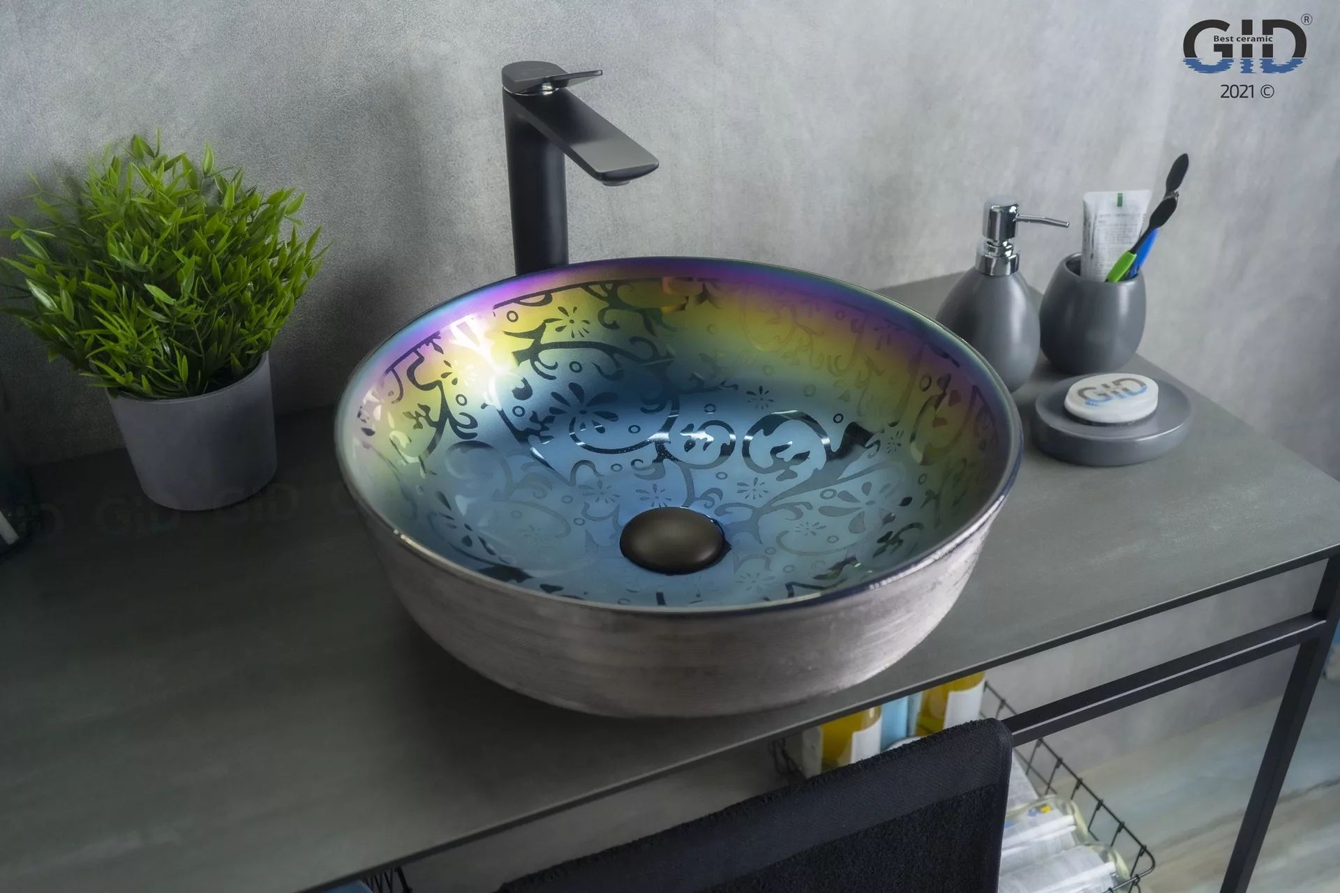 Умывальник Gid D1315H107 41.5x41.5, 53332