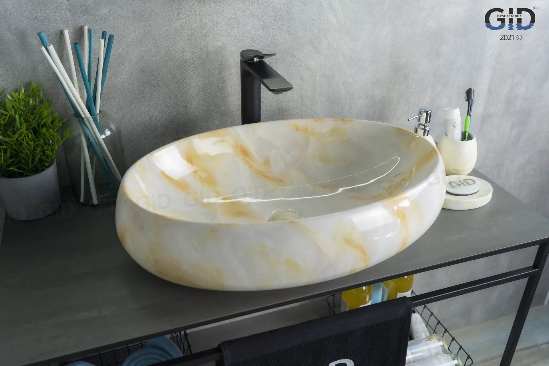 Умывальник Gid MNC166 60x41, 54407