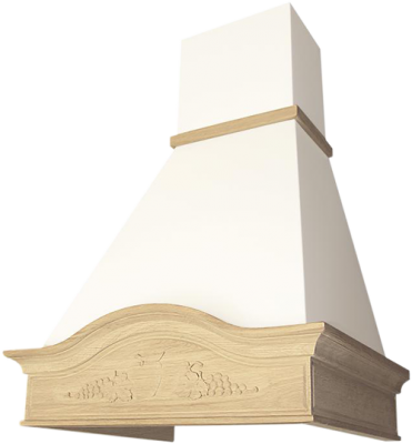 Кухонная вытяжка Elikor ВИЛЛА ФРУКТЫ 60П-650-П3Л (бежевый/дуб неокрашенный), 841054