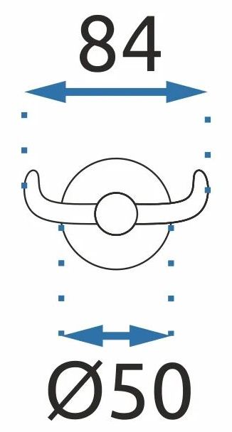 Вешалка для полотенец Rea Mist 02 Gold, REA-80020