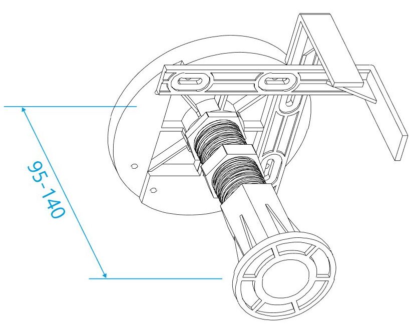 Ножки для поддона RGW N-01 (08), 03230108-31