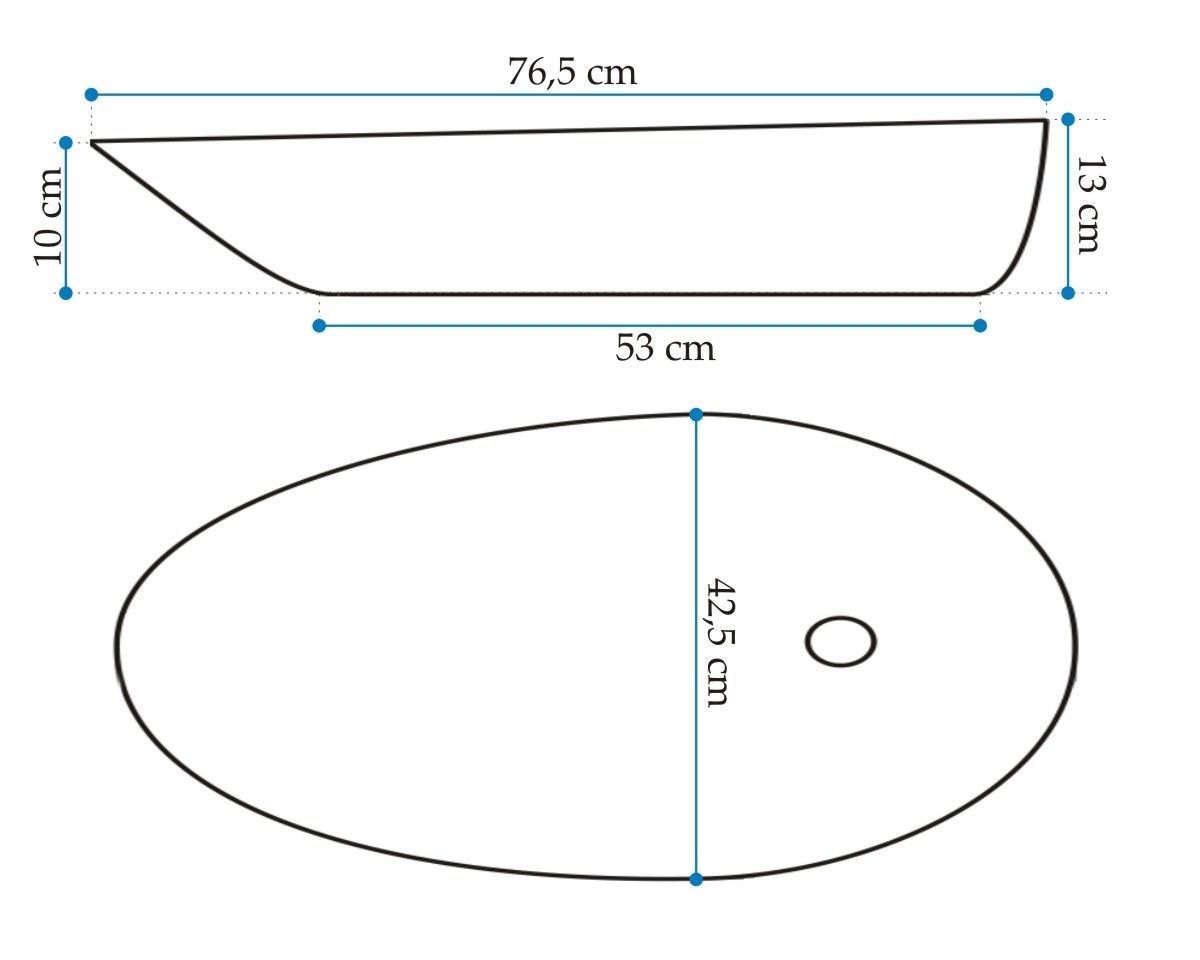 Умывальник Rea Greta 76.5x43, REA-U1500