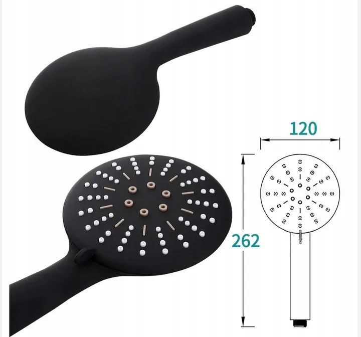 Душевой набор Rea Black, REA-P4101