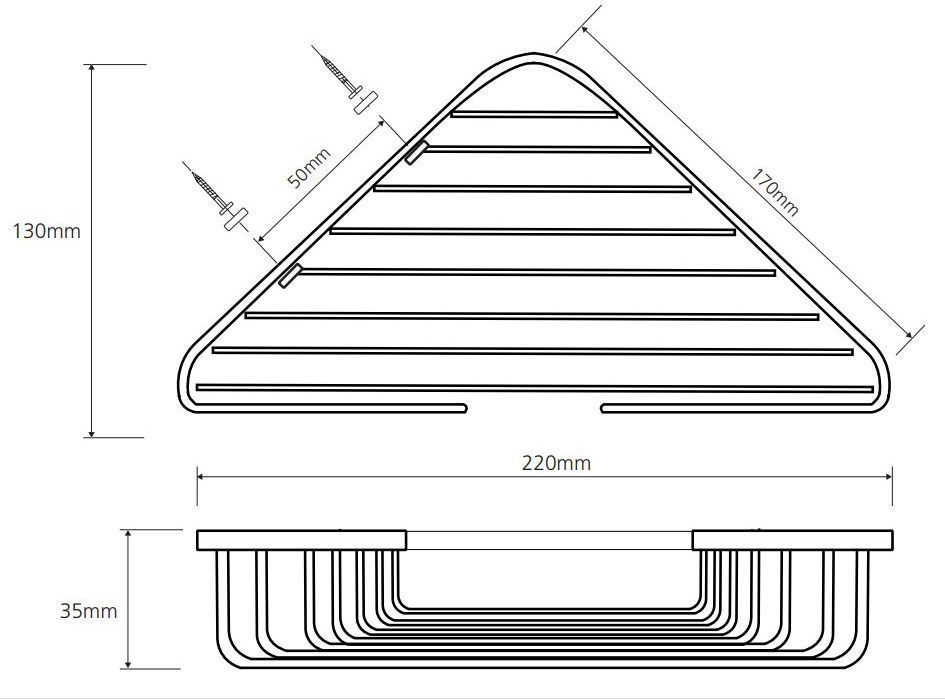 Угловая мыльница Bemeta Cytro, 104308175