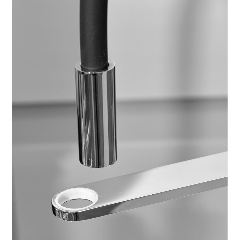 Смеситель для кухни с гибким изливом Ahti Kemi Black, KM833020