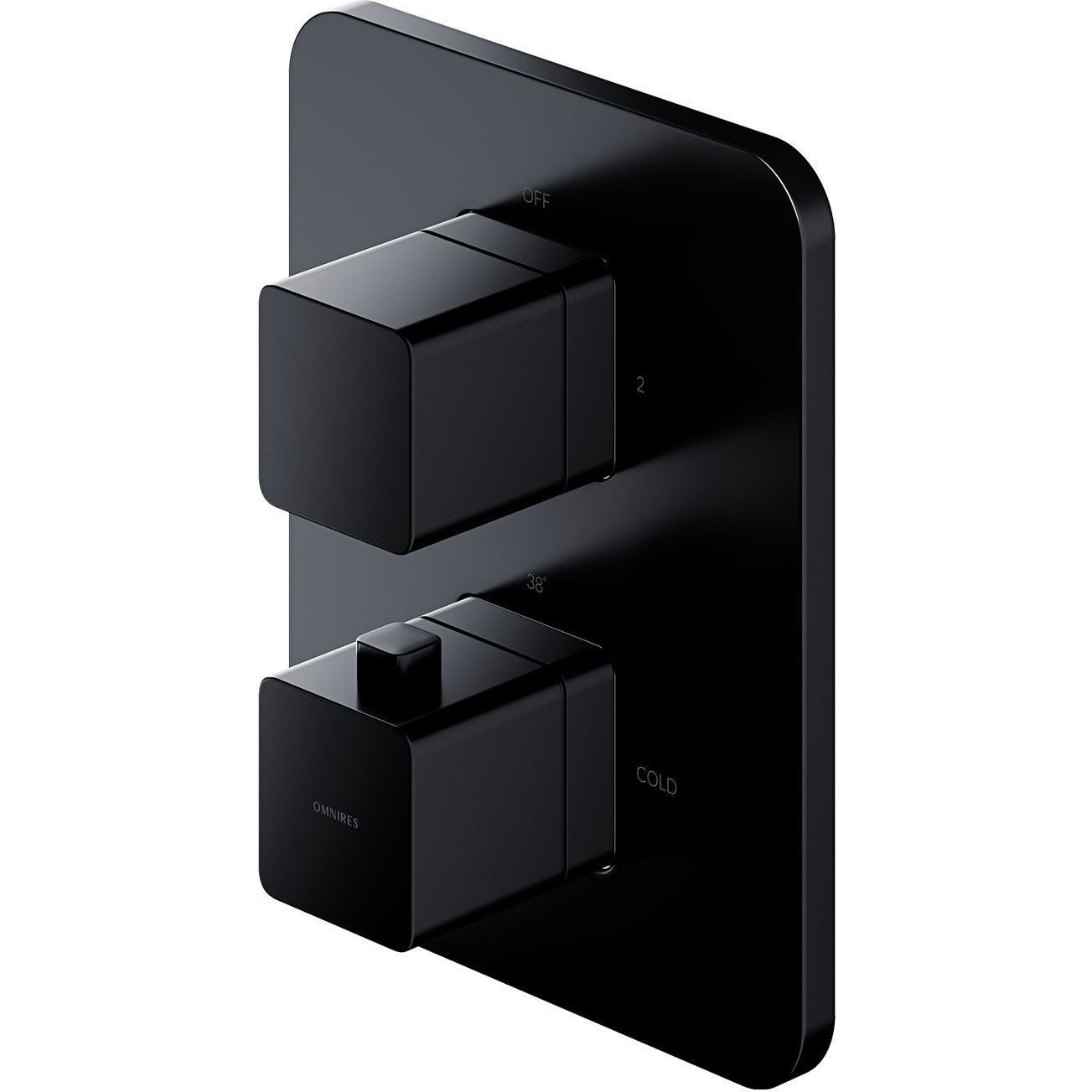 Термосмеситель для ванны скрытого монтажа Omnires Parma, PM7436BL