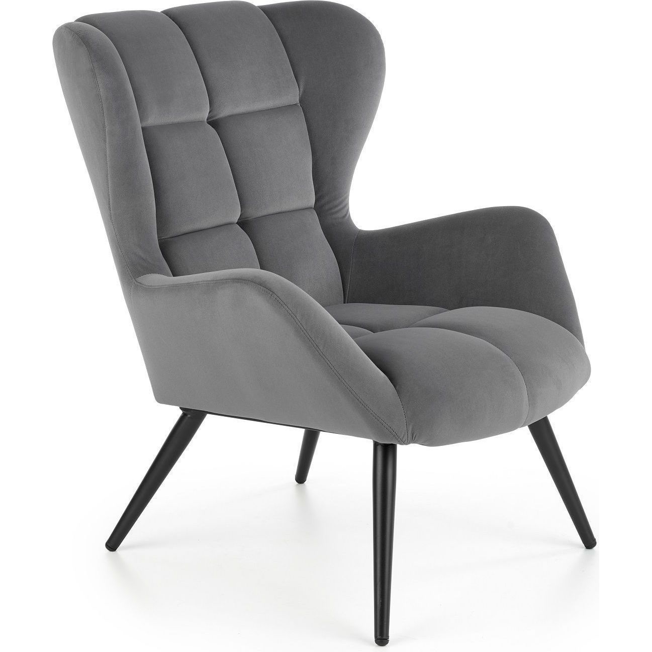 Кресло Halmar Tyrion серый/черный, V-CH-TYRION-FOT-POPIEL