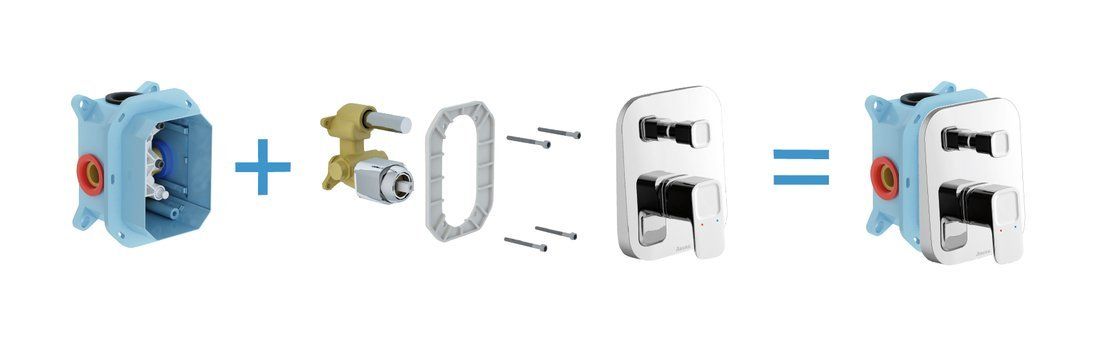 Смеситель скрытого монтажа Ravak 10° TD 065.00, X070070