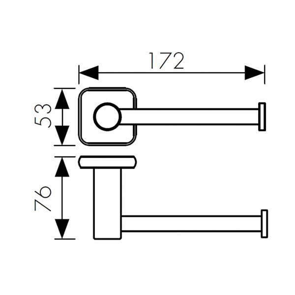Держатель запасной туалетной бумаги Kaiser, KH-1720