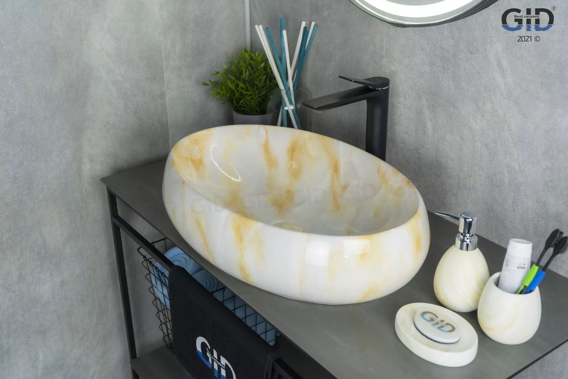 Умывальник Gid MNC166 60x41, 54407