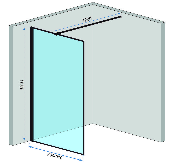 Душевая перегородка Rea Bler 90, REA-K7638