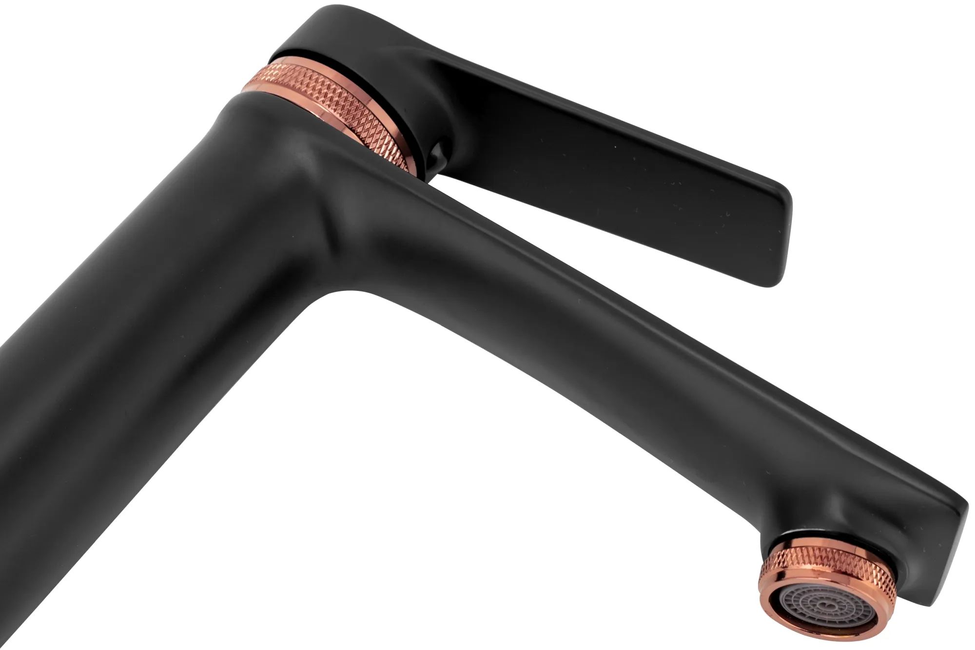 Смеситель для умывальника Rea Viral Black/Rose Gold, REA-B2025