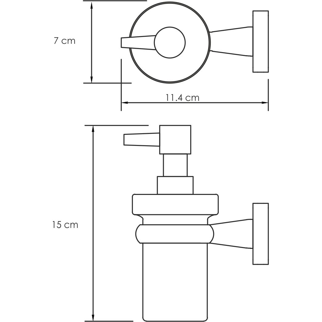 Дозатор жидкого мыла WasserKRAFT Lippe, K-6599