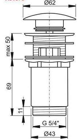 Слив Ravak Click-Clack длинный, X01373