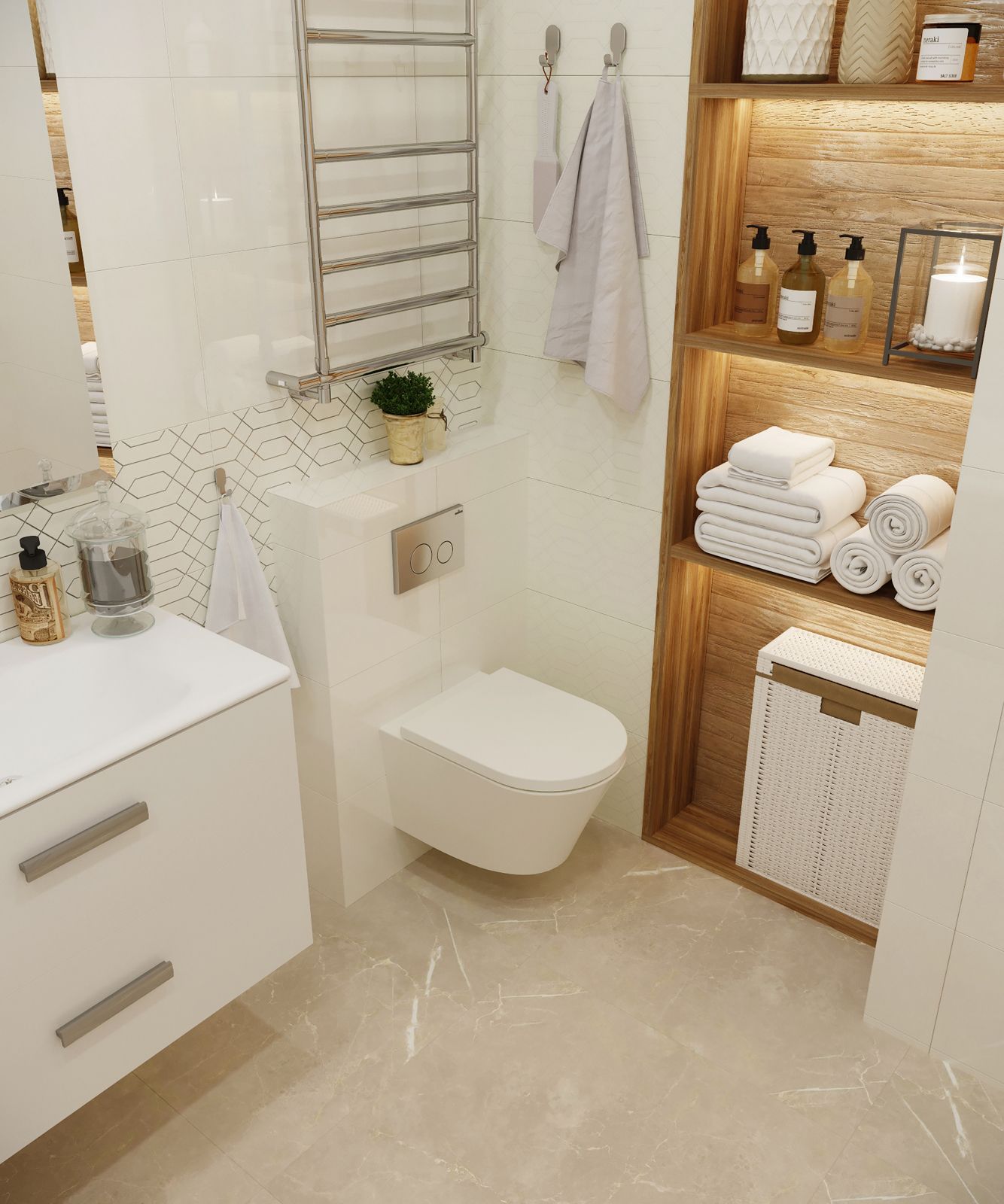 Подвесной унитаз Lavinia Boho Biore Compacto Rimless, 330402CR