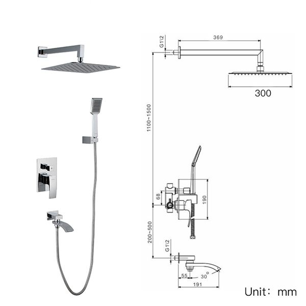 Душевая система Gappo G7107