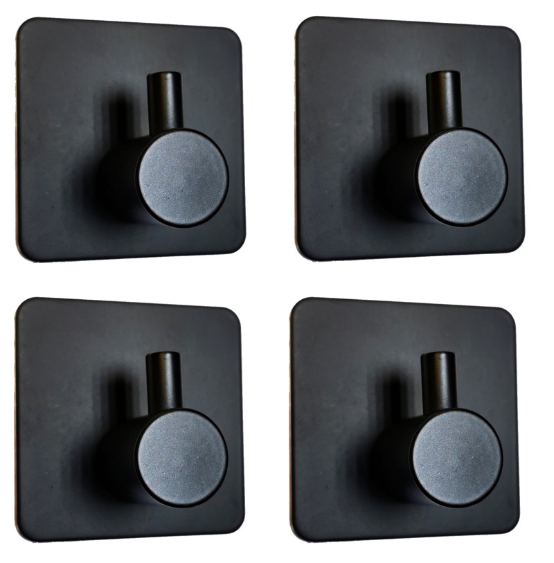 Комплект из 4 крючков (черный) Ledeme L215B-4