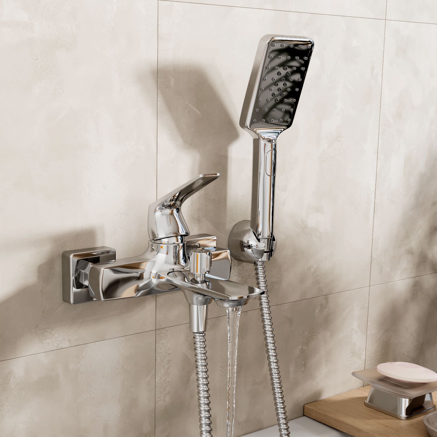 Смеситель для ванны с коротким изливом WasserKRAFT Neime, 1901