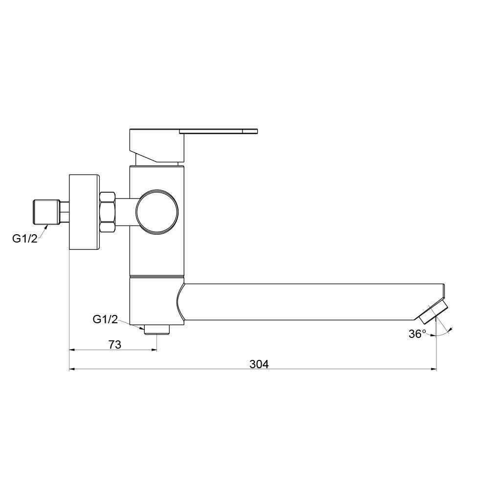 Смеситель для ванны Frap F32801-6