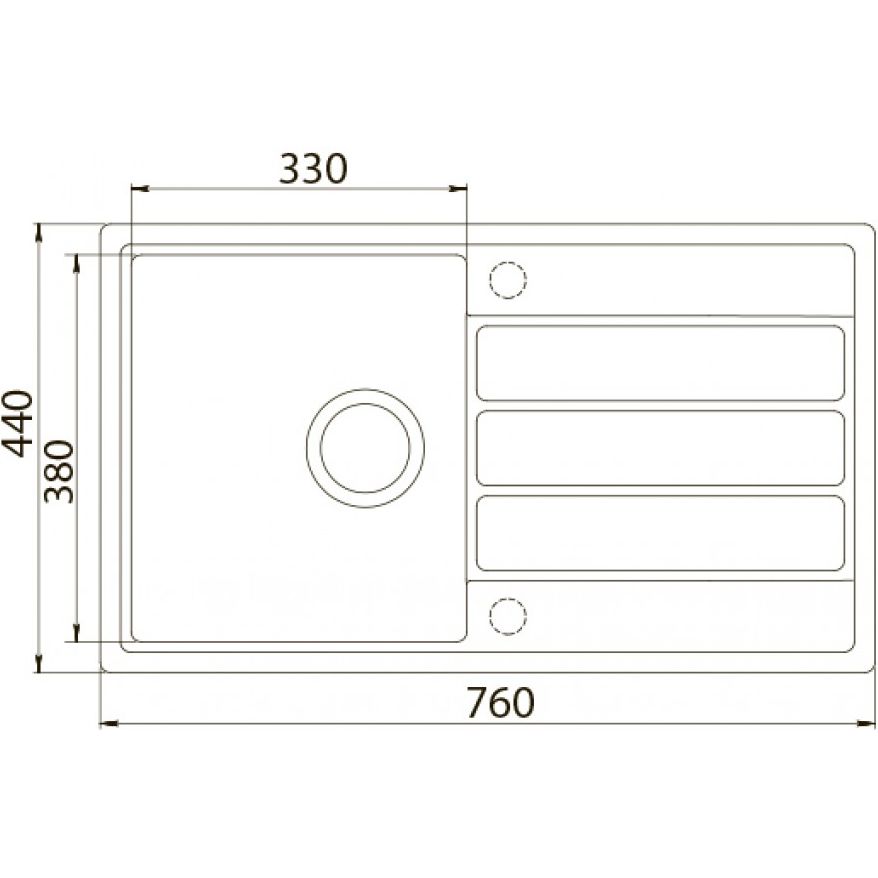 Мойка ZorG ECO-3 бежевая (без вентиля)