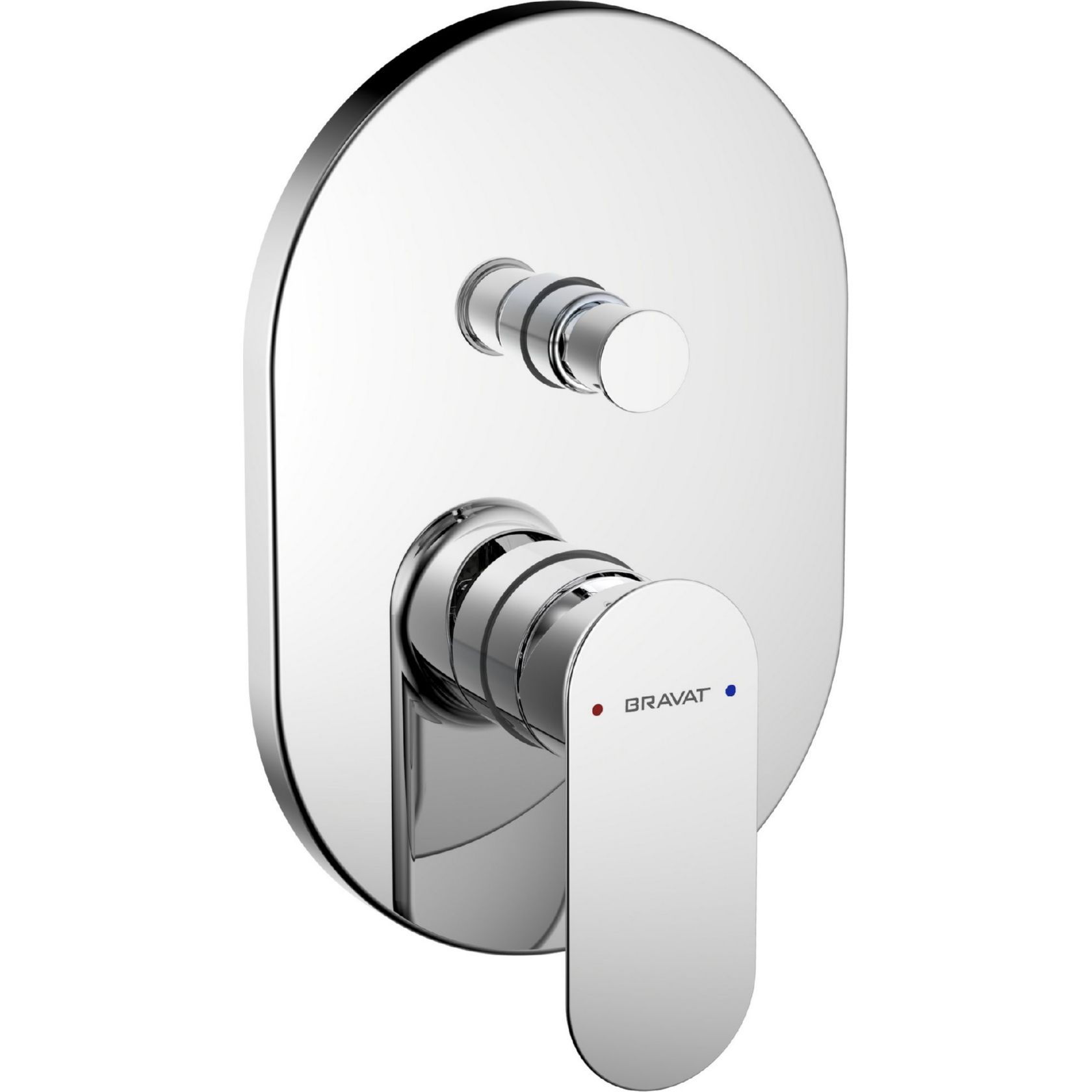 Накладка для смесителя скрытого монтажа Bravat Gina (2 функции) PB865104CP-2